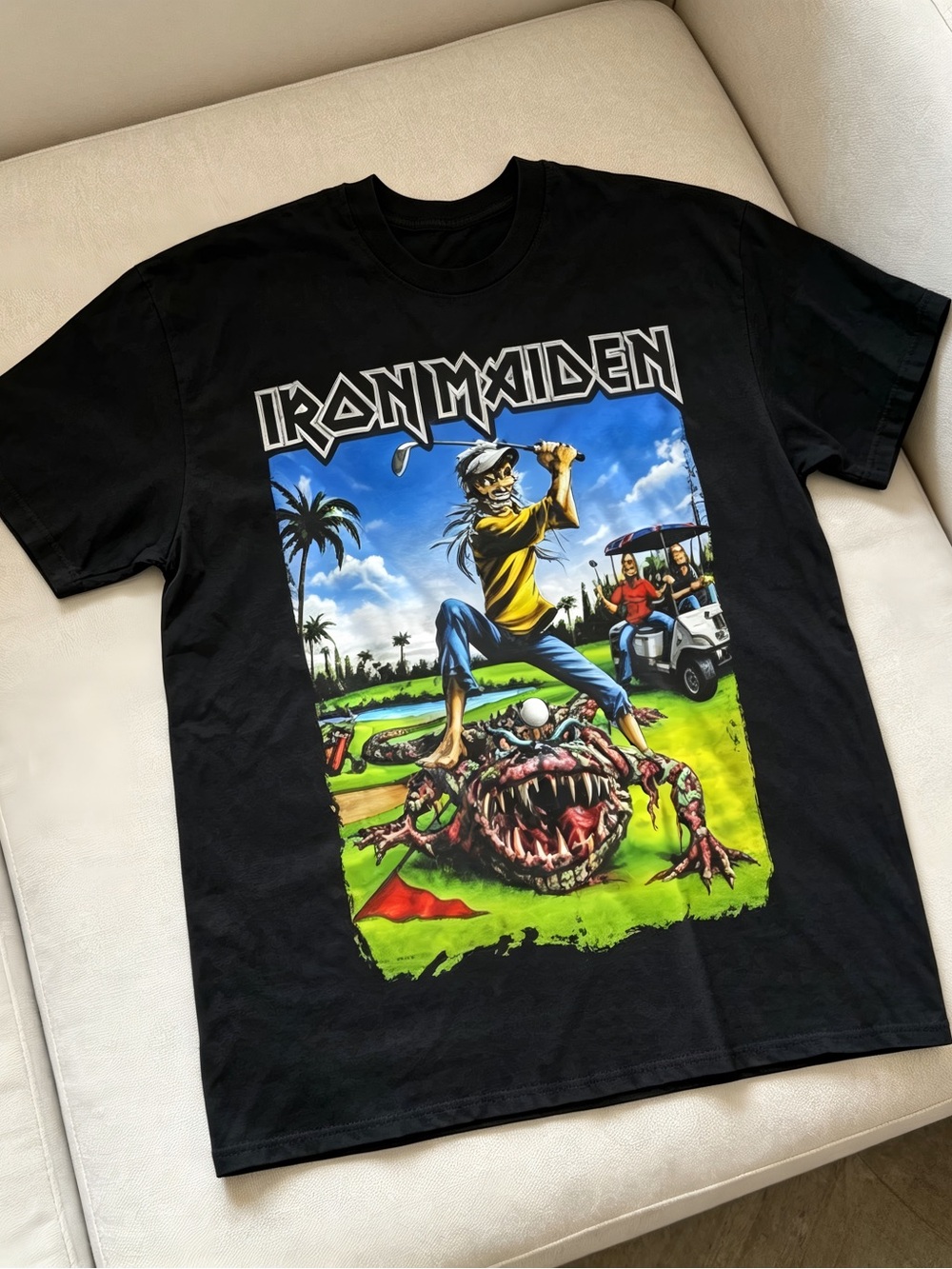 Iron Maiden The Evil – Florida Metal Band black Women Men T-shirt Unisex